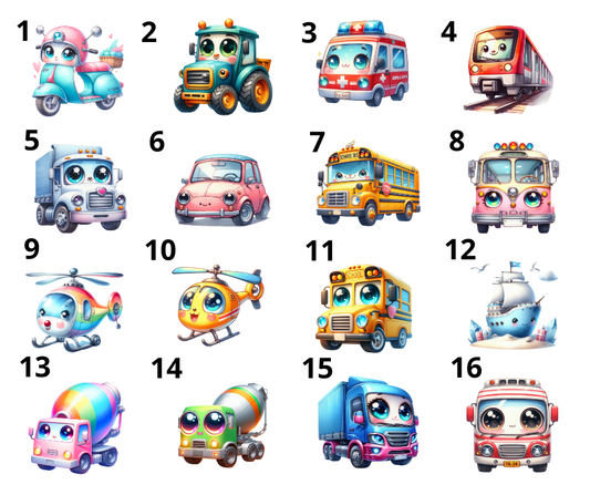 Emajlirana skodelica z motivi vozil in imenom - personalizacija za male rokice, otroci