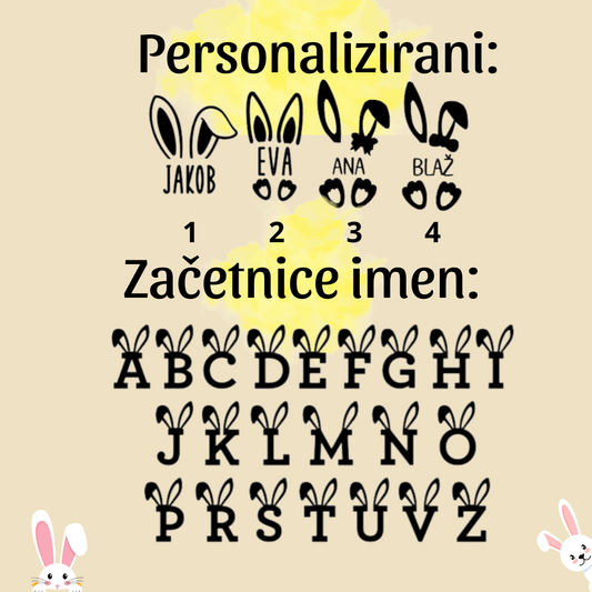 Personalizirane nalepke za pirhe