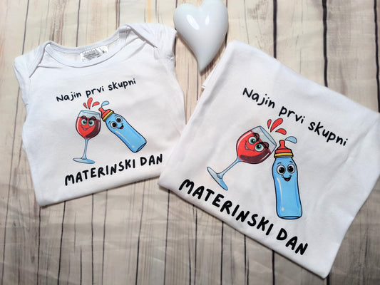 matchy matchy kompletek za mamico in dojenčka