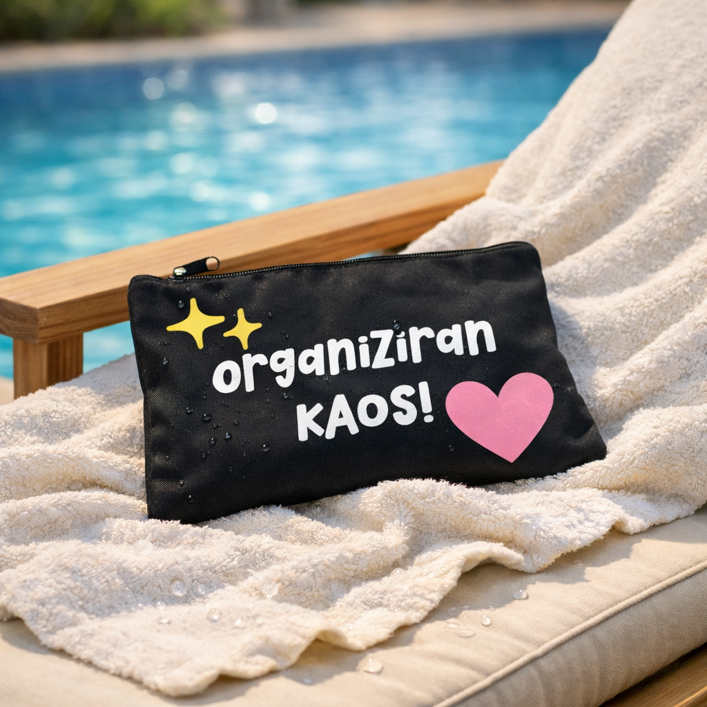 Črna toaletka organitziran kaos