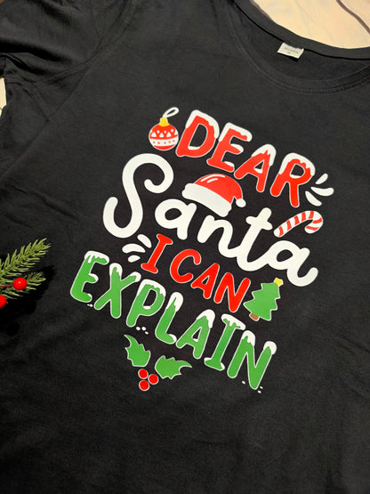 Božična majica - Dear Santa,I can explain