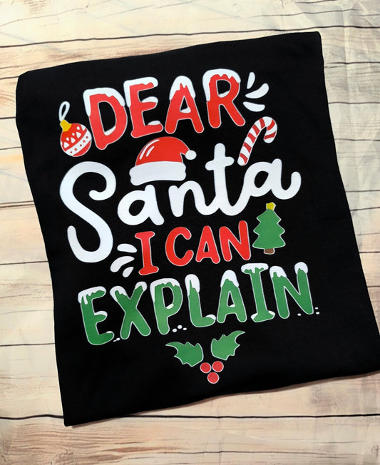 Božična majica - Dear Santa,I can explain