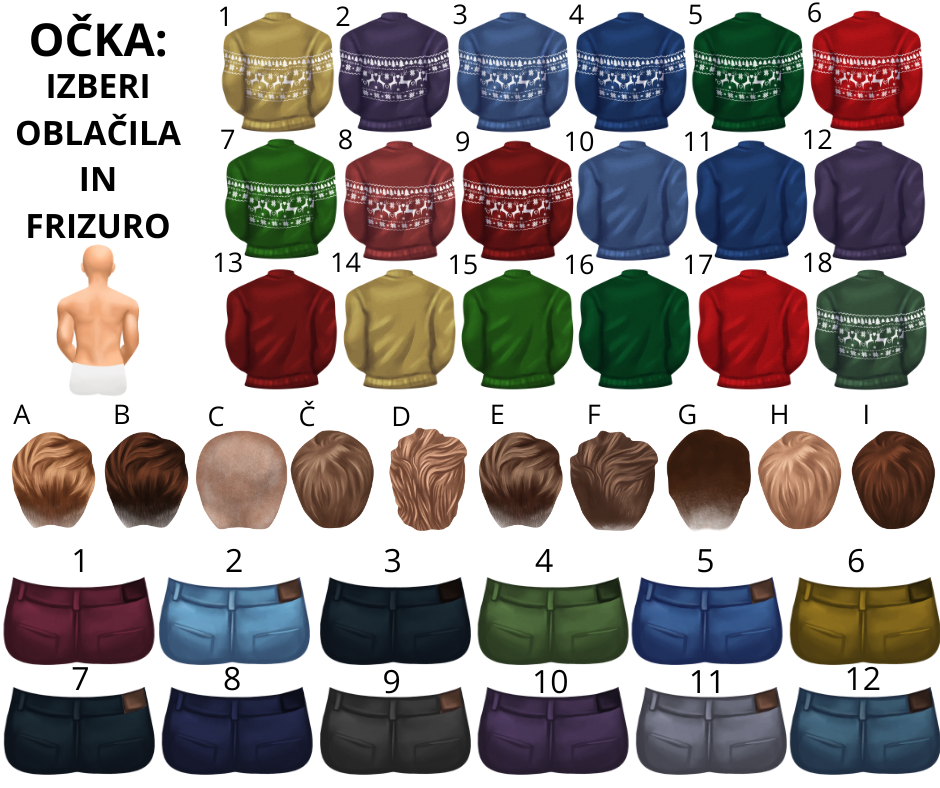 Božični okrasek z ilustracijo družine in imeni – personalizirana dekoracija za praznično drevo