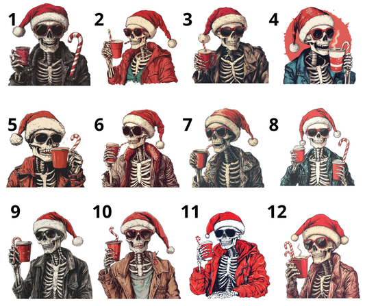 Končno moj čas - božični motivi okostja