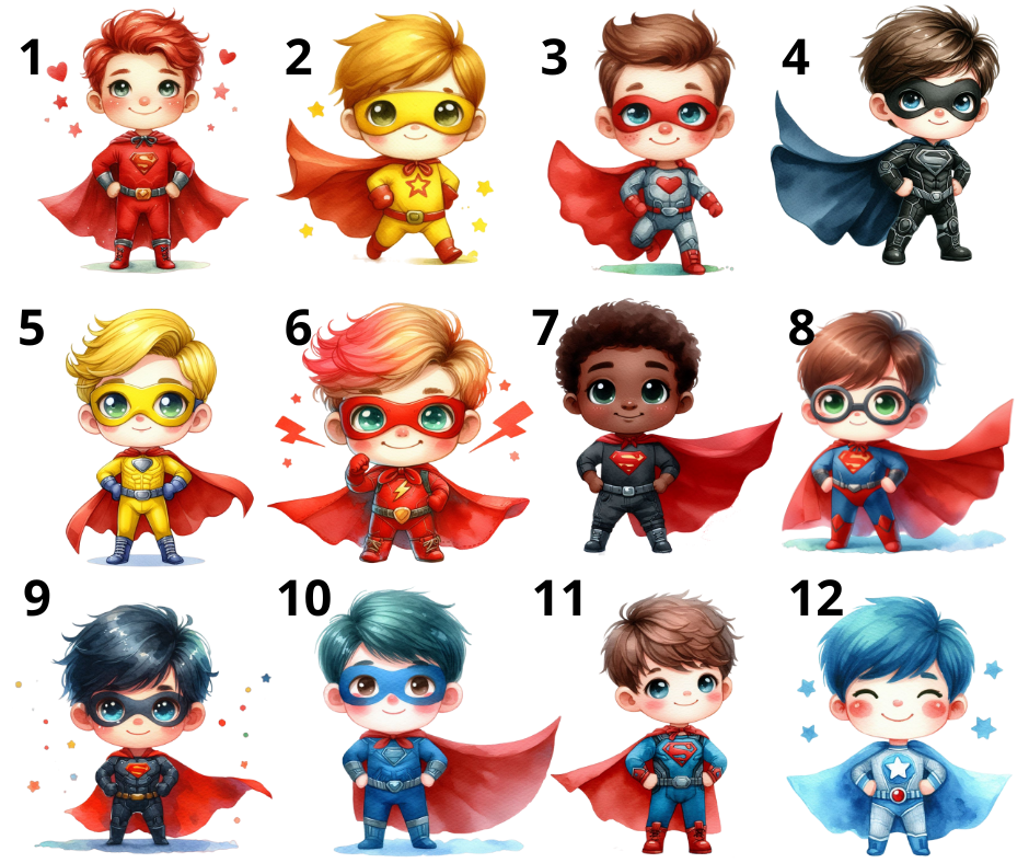 Personalizirana emajlirana skodelica z imenom in motivom superjunaka - za otroke - motivi