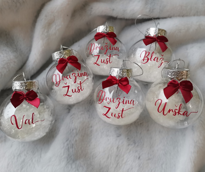 Božična bunkica s snegom