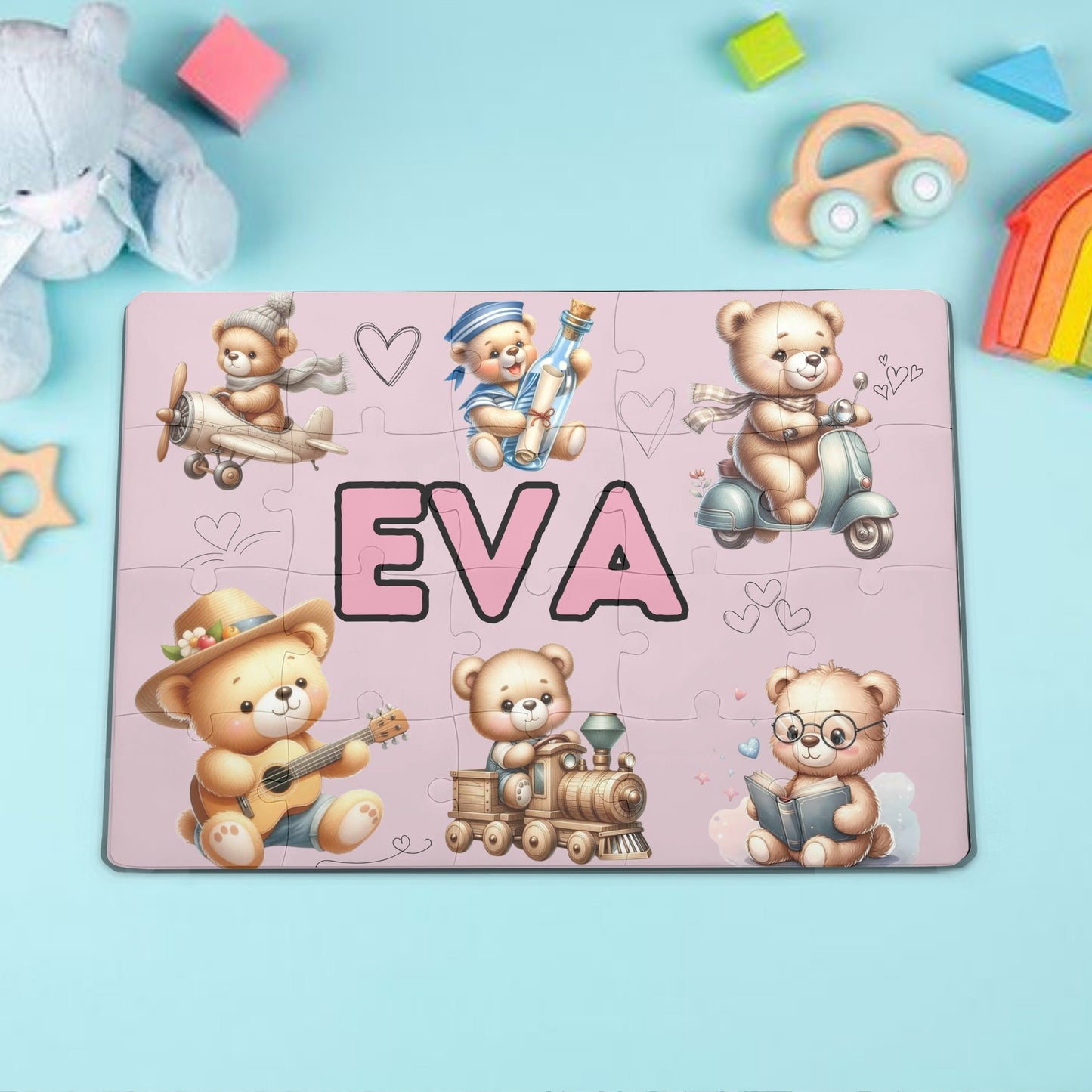 Personalizirana sestavljanka - Medvedki