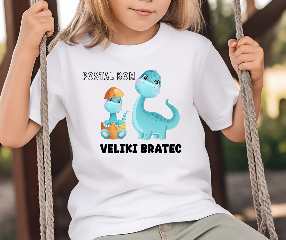 Majica - Veliki bratec/Velika sestrica - Dinozavri