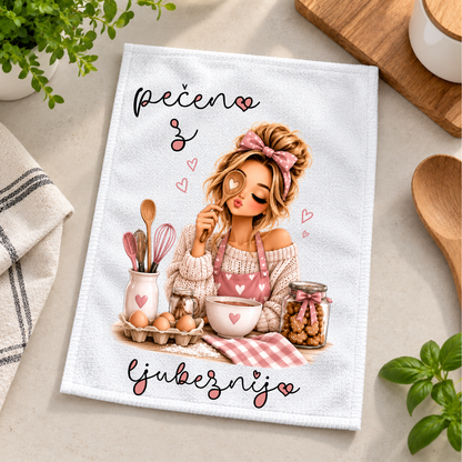 Kuhinjska krpa - Pečeno z ljubeznijo