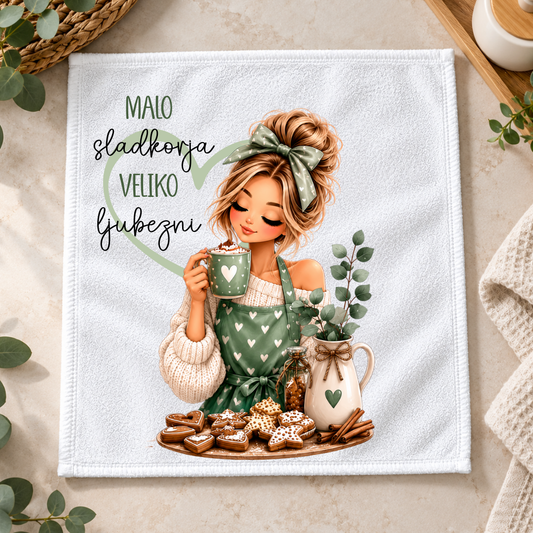 Kuhinjska krpa - Malo sladkorja veliko ljubezni