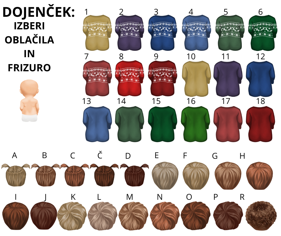 Božični okrasek z ilustracijo družine in imeni – personalizirana dekoracija za praznično drevo