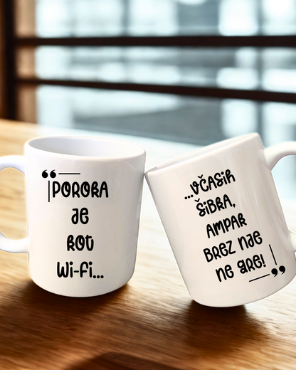 Skodelici z zabavnim napisom o paru – smešno darilo za partnerja ali obletnico