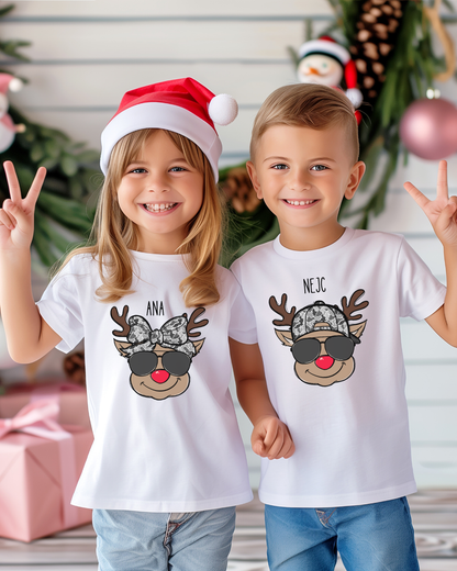Majica - Frajerski jelenček (božična majica za otroke)