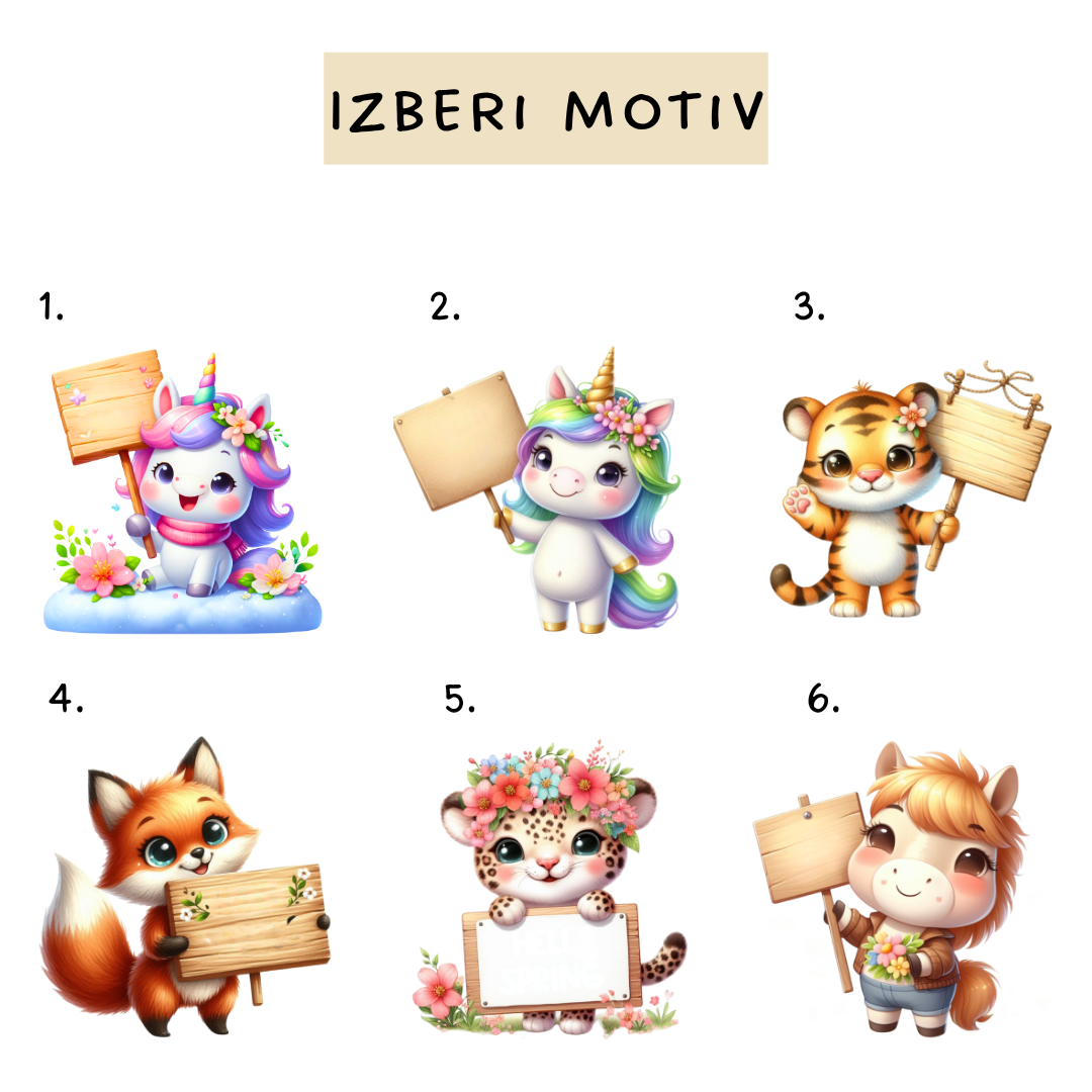 Skodelica - Motiv z imenom
