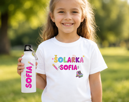 Personaliziran komplet za šolarje – Majica in bidon