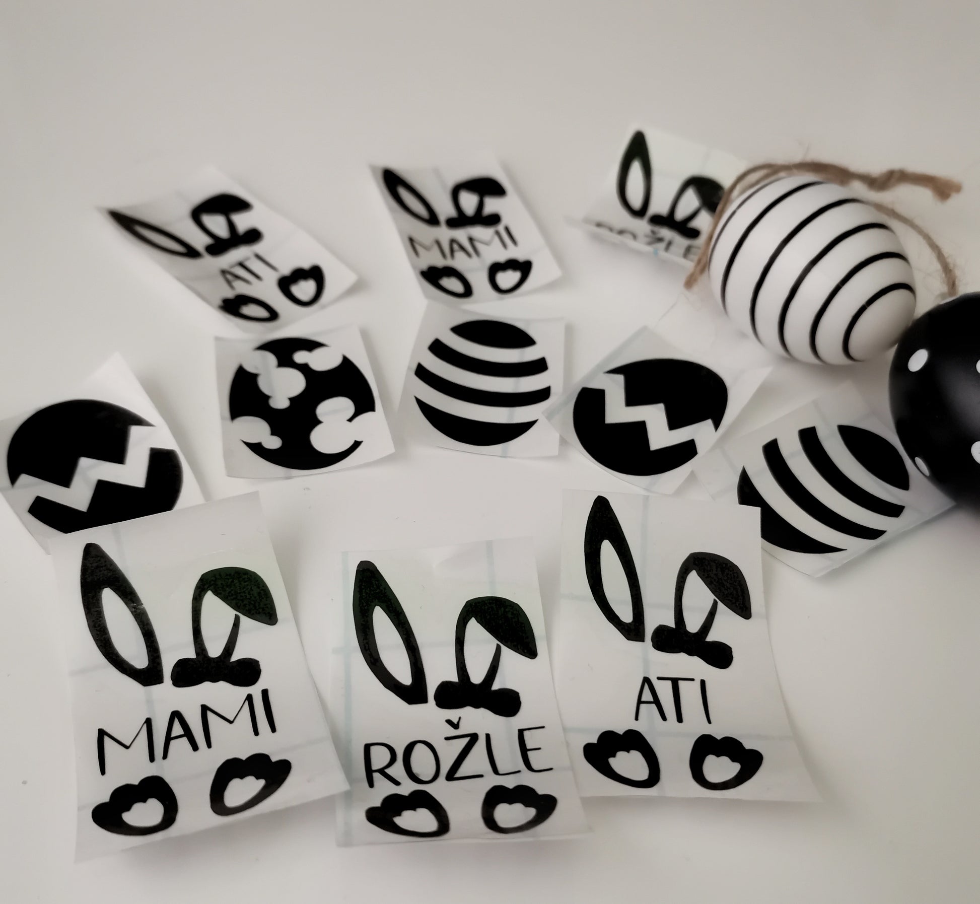 Personalizirane nalepke za pirhe