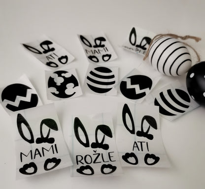 Personalizirane nalepke za pirhe