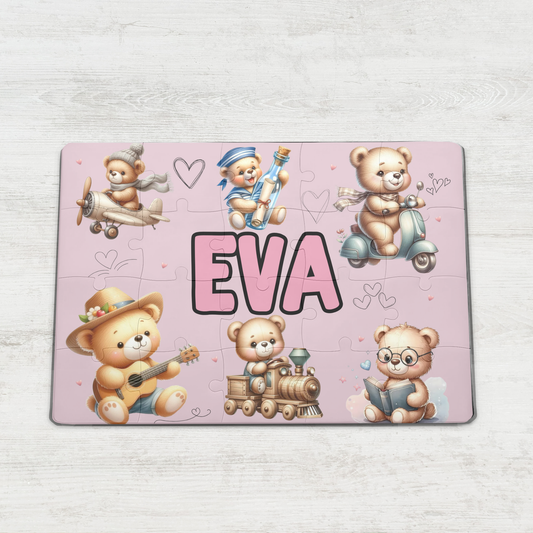 PERSONALIZIRANA SESTAVLJANKA Z IMENOM MEDVEDEK