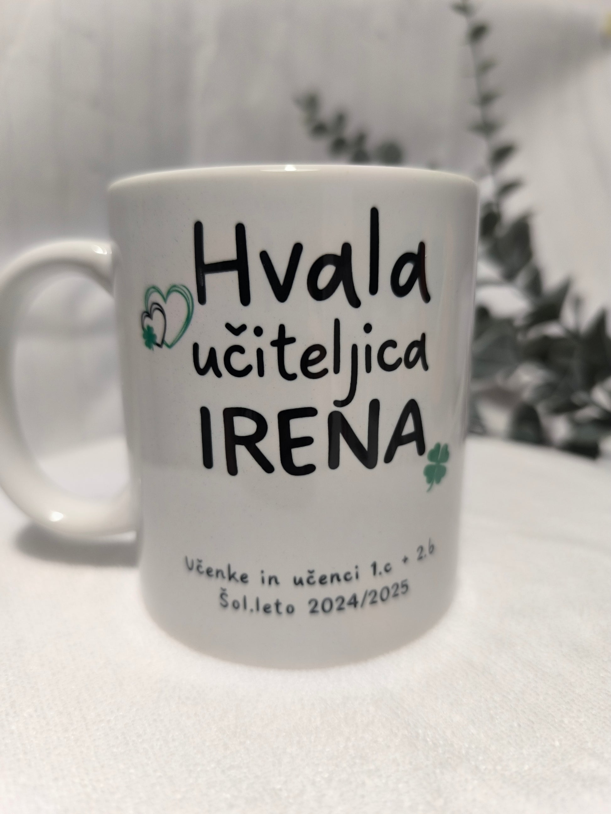Skodelica hvala učiteljica Irena