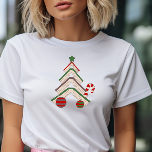 Majica za odrasle, z motivom božične jelke iz knjig