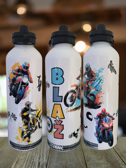 Flaška z motivom in imenom  – personalizirana plastenka za šport ali šolo
