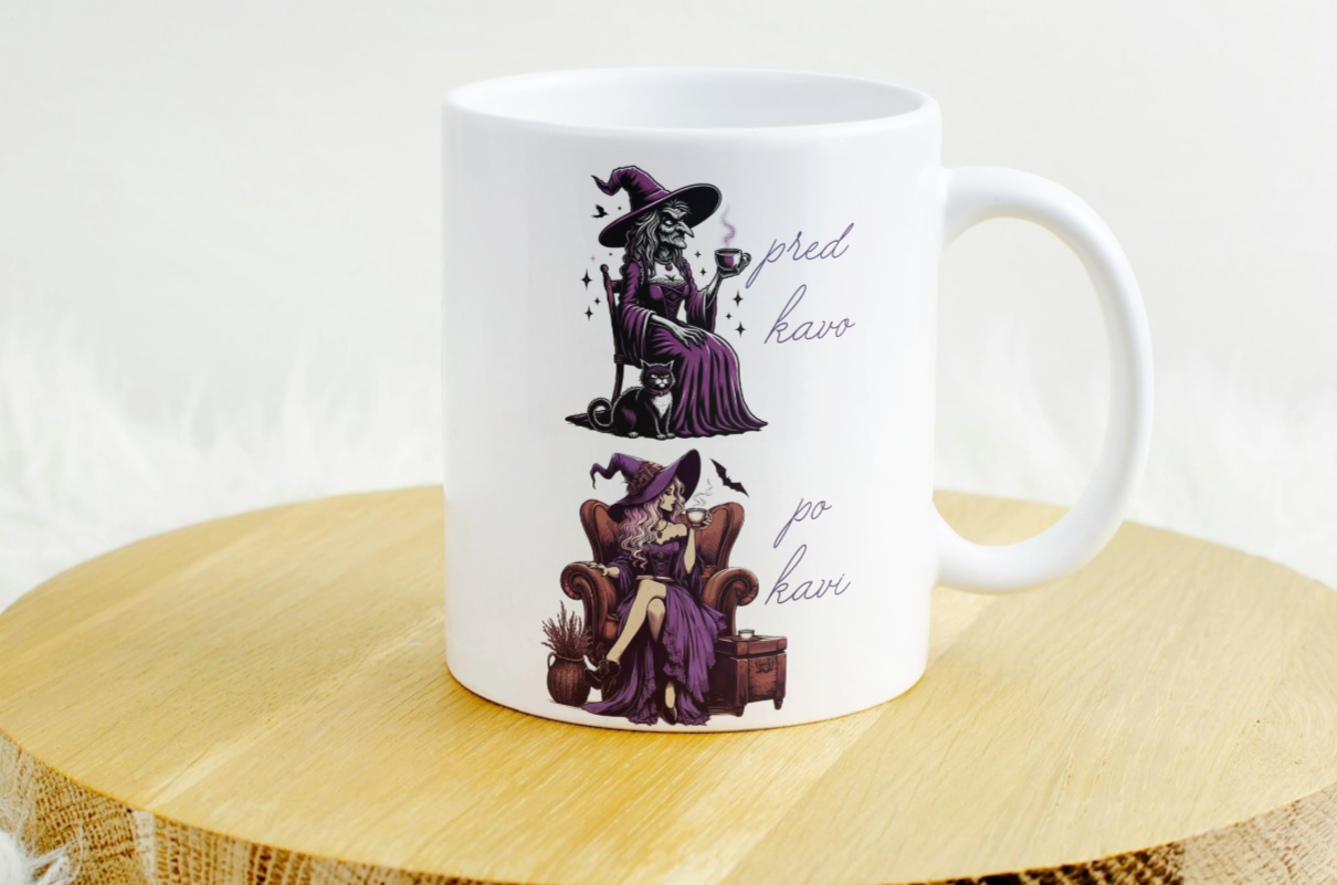 Skodelica - pred in po kavi