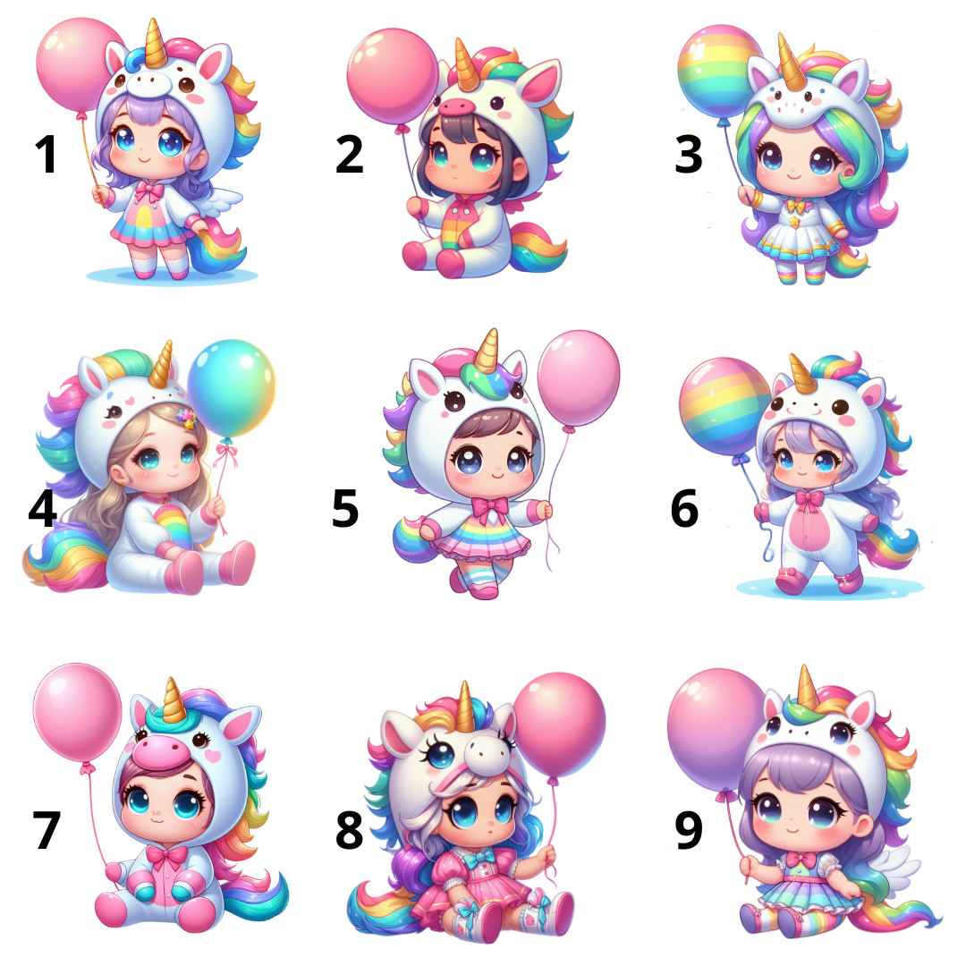 Majica za drugi ali naslednji rojstni dan z motivom samoroga in imenom – personalizirano oblačilo za deklico - motivi