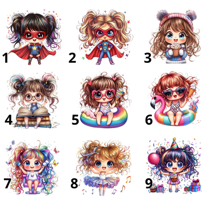 Skodelica z motivom superjunakinje in imenom – personalizirano darilo za pogumno deklico - motivi