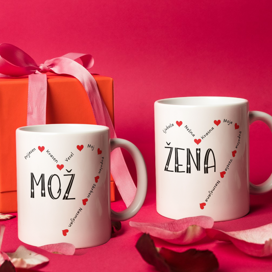 Skodelici - Mož in žena