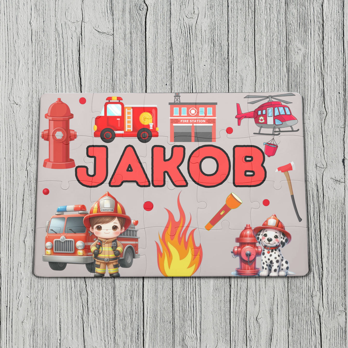 personalizirana sestavljanka gasilci