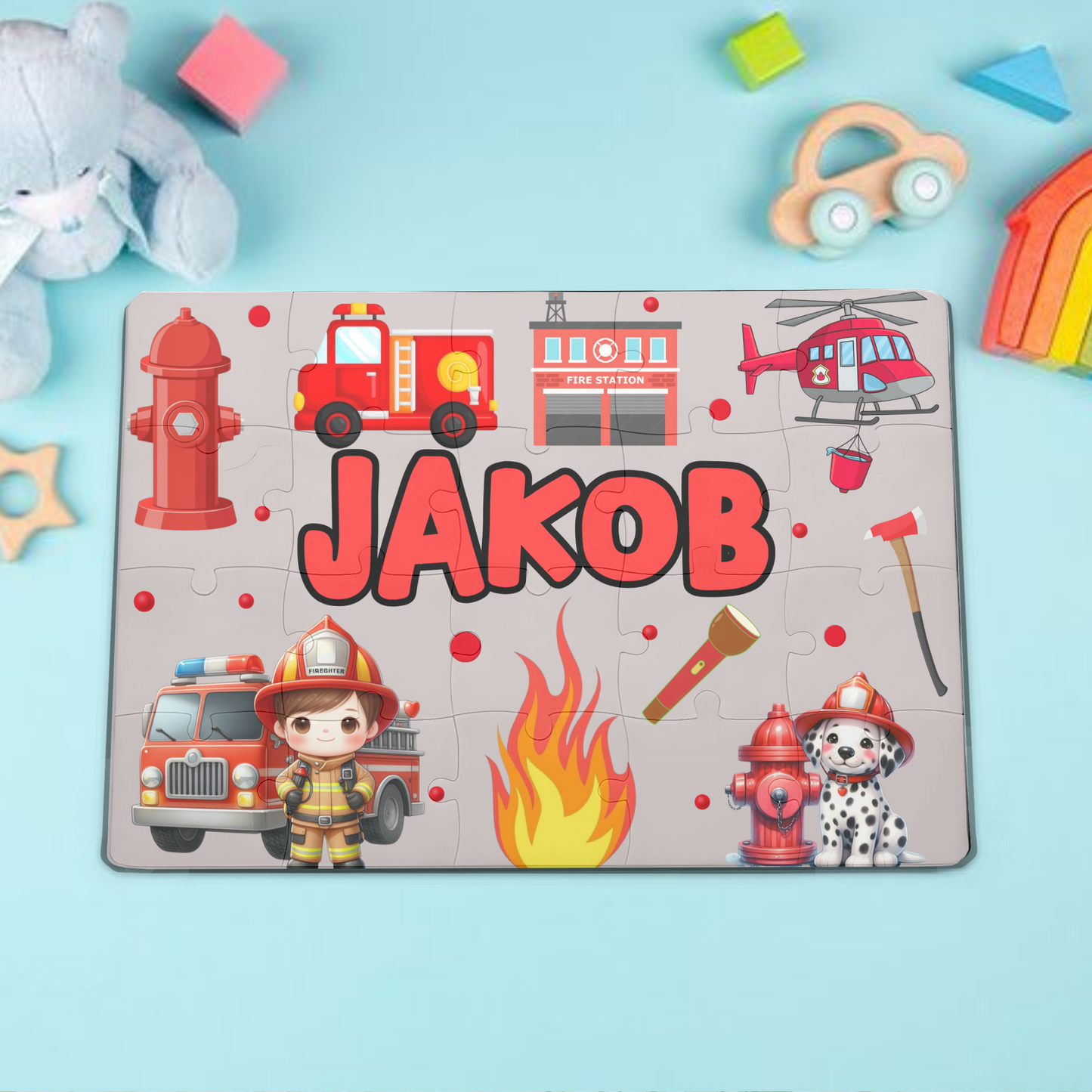 personalizirana sestavljanka z imenom-GASILEC