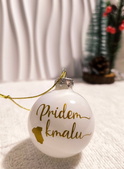 Personalizirana božična bunkica z imenom ali napisom